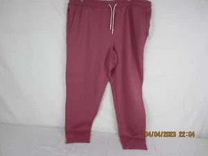 All In Motion Mens Red Cotton Fleece Jogging Sweatpants XL - Picture 1 of 12