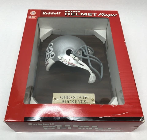Ohio State Buckeyes Mini Helmet Plaque, Riddell Cover