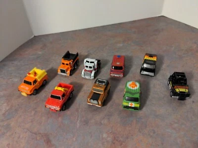 Micro Machines Galoob Vintage Pick up trucks Vans Jeeps Rescue truck description - Image 1 of 4