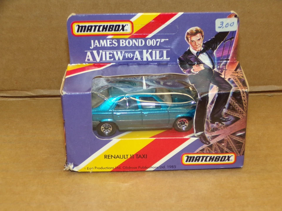 VINTAGE MATCHBOX JAMES BOND 007 RENAULT 11 TAXI ~ NEW OLD STOCK ! - Image 1 of 4