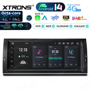 For BMW X5 E53 10.25" Android 14 8-Core 64GB Car Radio GPS Stereo 4G LTE CarPlay - Picture 1 of 21
