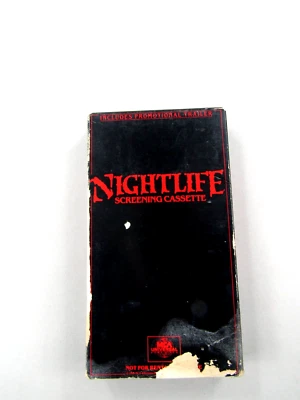 Nightlife VHS Screening Cassette Includes Promotional Trailer Horror Comedy 1990 - Image 1 of 4