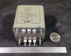 Vintage NOS UTC N-587A Filament Transformer 6.3V 2A for Tube Amps Excellent! - Picture 1 of 6