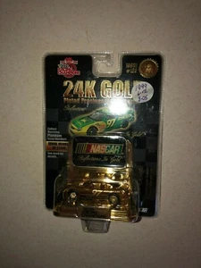 Nascar #97 JOHN DEERE 24K gold plate reflections in gold car die cast new - Picture 1 of 5
