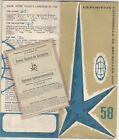 BELGIUM Rare Brochure & ID Card INTERNATIONAL UNIVERSAL EXHIBITION Brussels 1958
