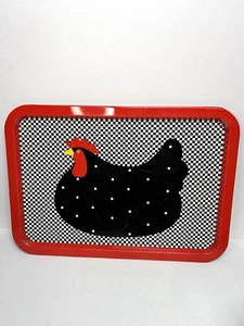 Faroy España Gallina Pollo Cuadros Metal Toleware Estilo Bandeja Sartén Plato - Imagen 1 de 12