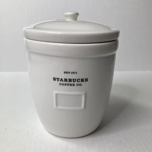 Starbucks 2002 Abbey Barista Kaffeedose oder Keksdose Keramik mit Deckel - Bild 1 von 11