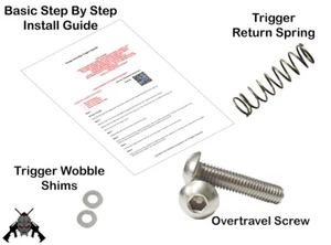 TRIGGER UPGRADE KIT WITH SPRING BOLT & TRIGGER SHIMS FITS SAVAGE AXIS - Picture 1 of 2