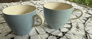 Vintage Wedgwood Barlaston "Summer Sky" Blue and White Flat Cup x 2 - Picture 1 of 4
