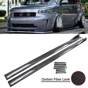 Carbon Fiber Side Skirt Rocker Panel Splitter For Scion xB Polypropylene M - Picture 1 of 17