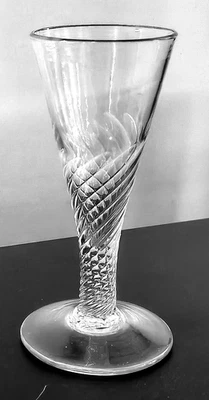 ANTIQUE WRYTHEN TALL ALE GLASS c.1780 - Image 1 of 4