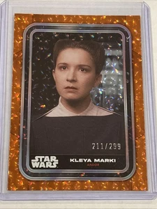 2023 Topps Star Wars Flagship Kleya Marki ORANGE FOIL #d 211/299 Card 15 Andor - Picture 1 of 3
