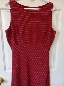 Vestido ANN TAYLOR Para Mujer Y2K De Colección Rojo Seda Rayas Cintura Alta Informal Todos los Días 14 - Imagen 1 de 4