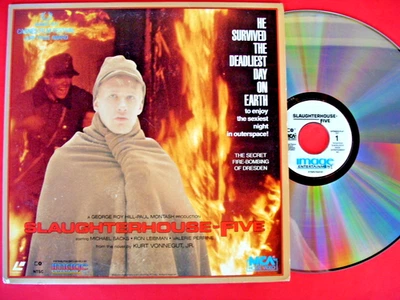 SLAUGHTERHOUSE FIVE SCARCE 1972 SCI-FI FANTASY LASER DISC MCA HOME VIDEO EX PLAY - Image 1 of 2