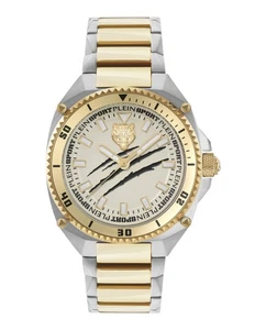 Plein Sport Mens  Two Tone 47mm Bracelet Fashion Watch - Picture 1 of 5