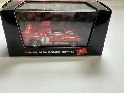 Brumm R238 Alfa Romeo 33TT12 1: 43 压铸 – Monza 1975 Merzario Laffite - 全新无标签 — 第 1/4 张图片