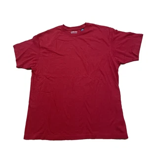 St. John's Bay Performance Tee Vtg Y2k Men L Red Christmas Cabin Crew Capsule - Picture 1 of 19