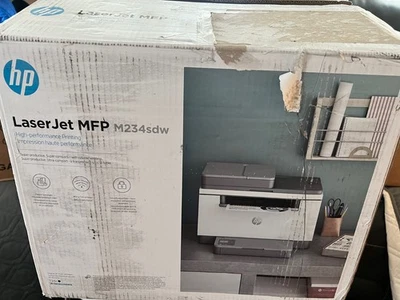 HP LaserJet MFP M234sdw Wireless Black & White Printer, Print, scan, copy, Fast - Image 1 of 4