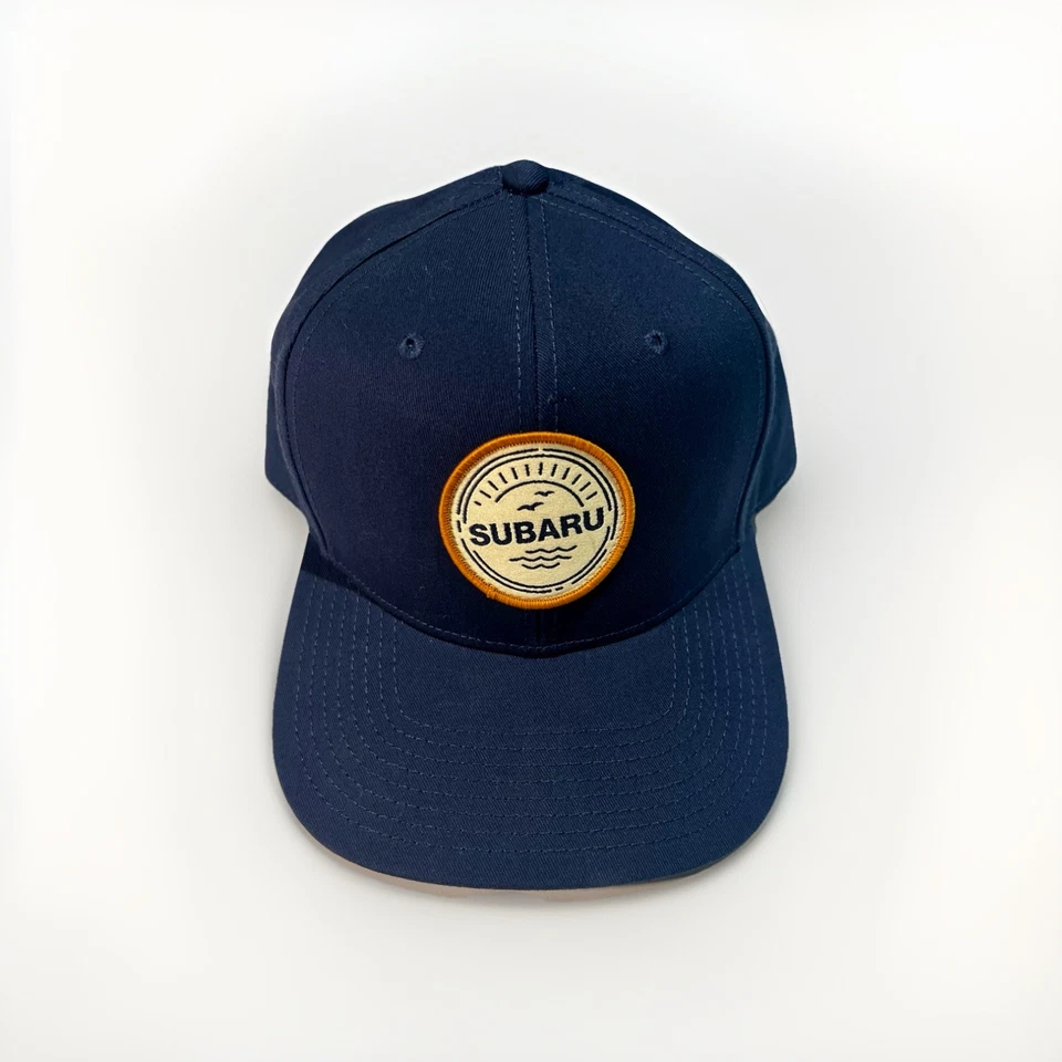 Subaru Logo Ocean Flatbill Cap Hat Impreza STI WRX Forester Outback Ascent - Image 1 of 4