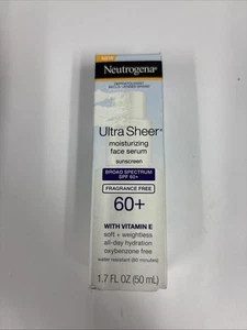 Non-Greasy & Lightweight: Neutrogena Sheer SPF 60 Moisturizing Face Serum SKU68 - Picture 1 of 1