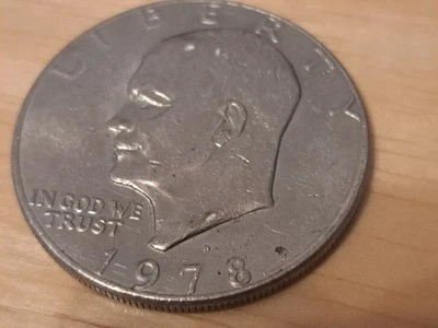 1978 Eisenhower Dollar Error  Coin - Image 1 of 4