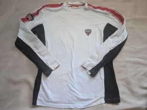 Ducati Corse Racing Motorsport mens White Long Sleeve T Shirt size M/L - Picture 1 of 12