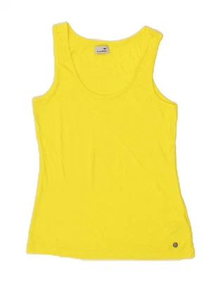 KANGAROOS Womens Vest Top UK 10/12 Small Yellow Cotton AO09 - Image 1 of 3