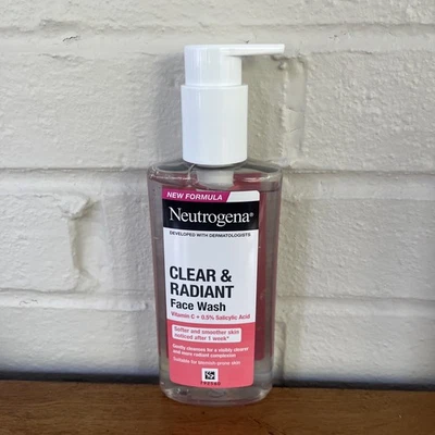 Neutrogena Clear & Radiant Face Wash Vitamin C & Pink Grapefruit  6.76 oz/200ml - Image 1 of 2
