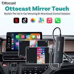 Ottocast Mirror Touch Wireless CarPlay Adapter Bi-directional Mirror Car & Phone - Imagen 1 de 16