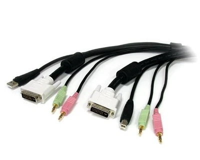 StarTech StarTech 4-in-1 USB DVI KVM Cable with Audio and Microphone - Image 1 of 4