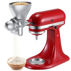 All Metal Grain Mill Attachment for KitchenAid Stand Mixer with 12 Grind Leve... - Picture 1 of 7