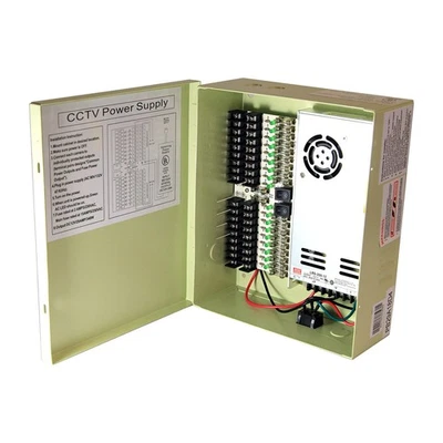 18 Output 29 Amp 12V DC CCTV Distributed Power Supply Box for Security Camera... - Image 1 of 4