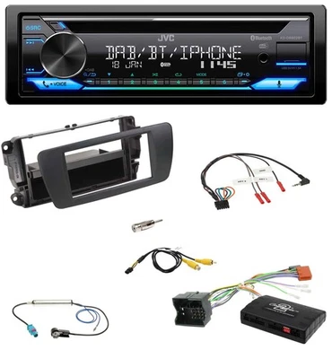 JVC Bluetooth Lenkrad USB DAB CD Autoradio für Seat Ibiza 2008-2015 schwarz - Bild 1 von 4