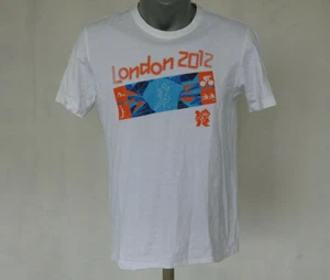 London 2012 Onlympics Games Mens T-Shirt White Size S Atheltics Sport Fan Jersey - Picture 1 of 5