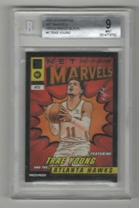 TRAE YOUNG 2021-22 PANINI DONRUSS NET MARVELS PRESS PROOF BLACK #1/1 BGS 9 🔥🔥 - Picture 1 of 2
