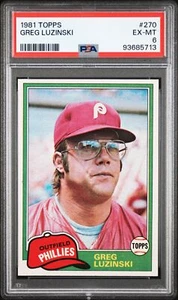 PSA 6 Greg Luzinski 270 Baseball 1981 Topps Phillies - Picture 1 of 2