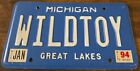 WILDTOY Vanity License Plate Michigan Wild Toy Wilde Toyota