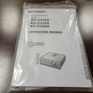 NEW USERS MANUAL & DISC - Sharp Notevision Model XG-C430X/C335X/C330X Projector - Picture 1 of 12