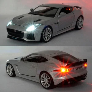 Jaguar F-Type 1:32 Scale Model Car Diecast Toy Vehicle Collection Gift Silver - Picture 1 of 12