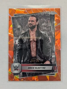 2025 Topps Chrome Sapphire WWE Wrestling #19 Drew McIntyre Orange 16/25 - Picture 1 of 2