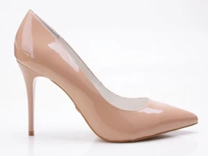 Buffalo 11877-305 Damen Pumps High Heel Patent Leather nude - Picture 1 of 6