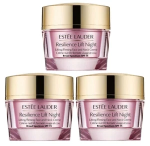 3 PC Estee Lauder RESILIENCE LIFT Firming Sculpting Face Neck Creme 3 x 0.50 OZ. - Picture 1 of 1
