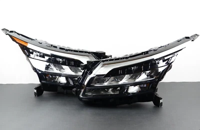 Perfect! 2022-2025 Nissan Pathfinder Left Right Set Black LED Headlight OEM - Image 1 of 4