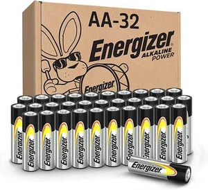 Baterías Energizer AA, pilas alcalinas de doble A, 32 unidades (paquete de 1) - Imagen 1 de 1