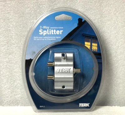 Terk 2 Way Cable Splitter Indoor/Outdoor | New In Box - Image 1 of 4