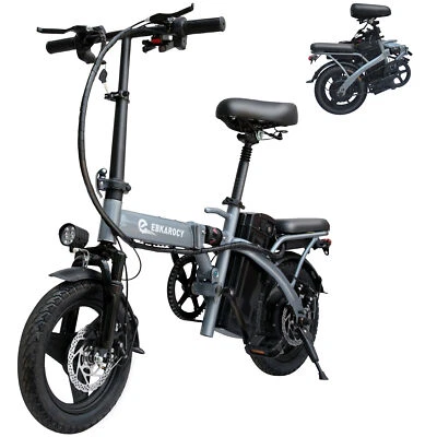 Bicicleta Eléctrica Plegable EBKAROCY 14" 400W Batería 48V/15Ah E-bike EE. UU. Foto 1 de 4