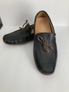 SPERRY Gold Cup Driving Shoes Slip-ons Loafers Black Brown Men's 9 M preowned - Picture 1 of 16