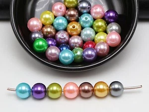 500Pcs Mixed Color Plastic Faux Pearl Round Beads 10mm Imitation Pearl Wholesale - Picture 1 of 5