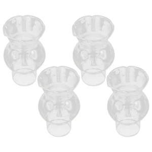  4 Pcs Kerosene Lamp Cover Oil Globe Chimney Small Glass Shade Replacement - Picture 1 of 10