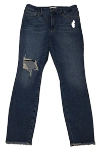 Good American Jeans Damen 10/30 Good Legs High Rise Raw Hem Skinny Medium Wash - Bild 1 von 9